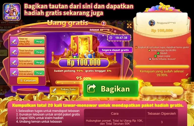 Uang Gratis Rp 100,000